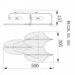 Накладной светильник Wertmark Arctioma WE126.03.301 | фото 2