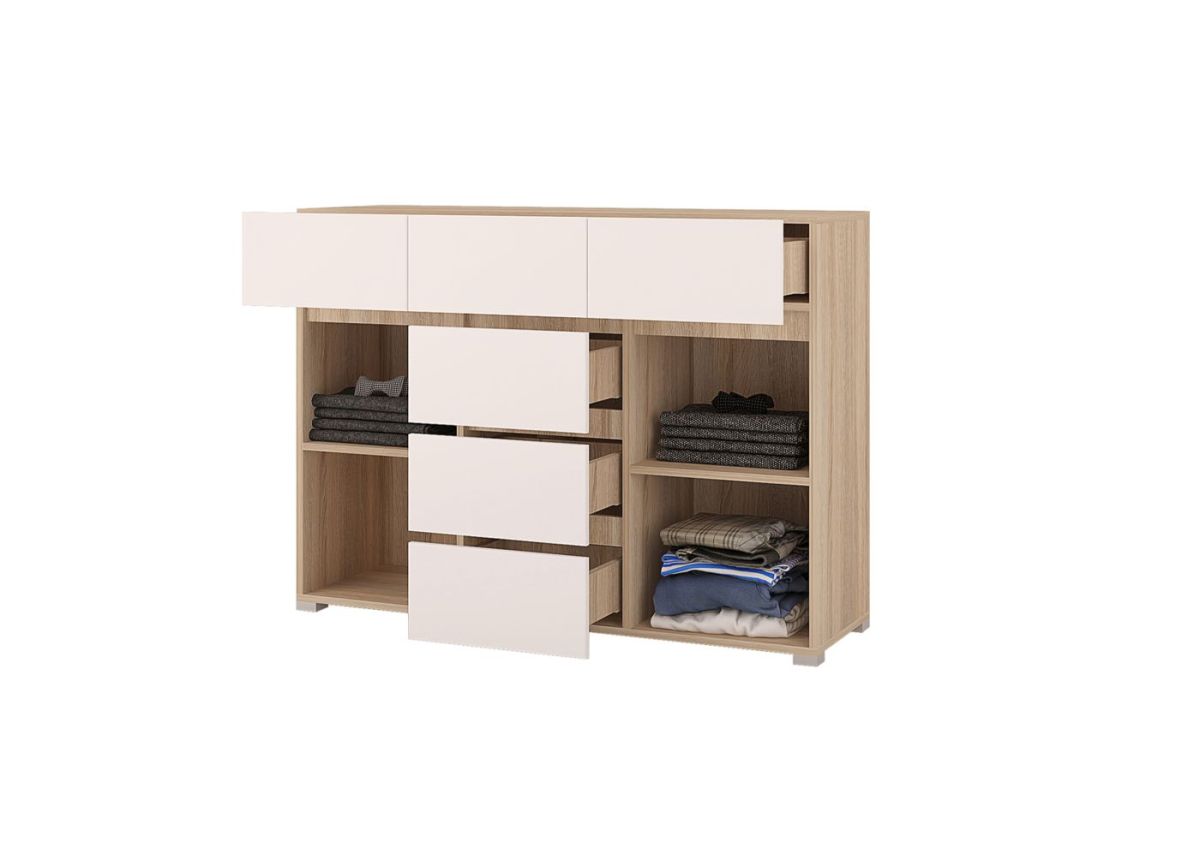 Гостиная АНТАЛИЯ (модульная) Сонома/Белый софт | фото 10