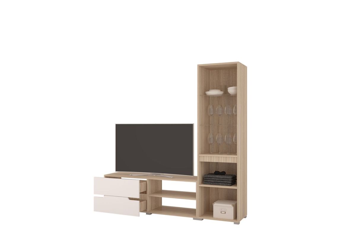 Стенка АНТАЛИЯ 1 (Сонома/Графит софт) | фото 2