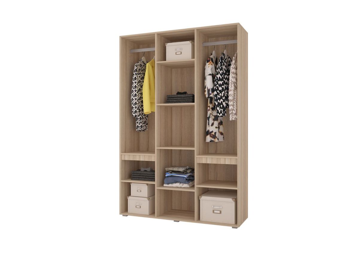 Шкаф 3-х створчатый АНТАЛИЯ (Сонома/Графит софт) | фото 2