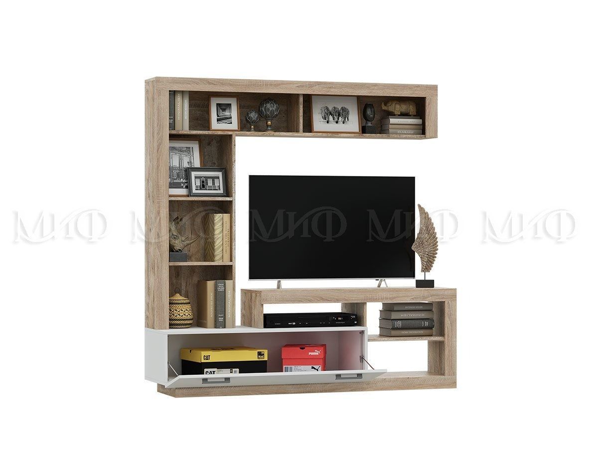 АНГАРА Гостиная (модульная) Графит/дуб юкон | фото 3