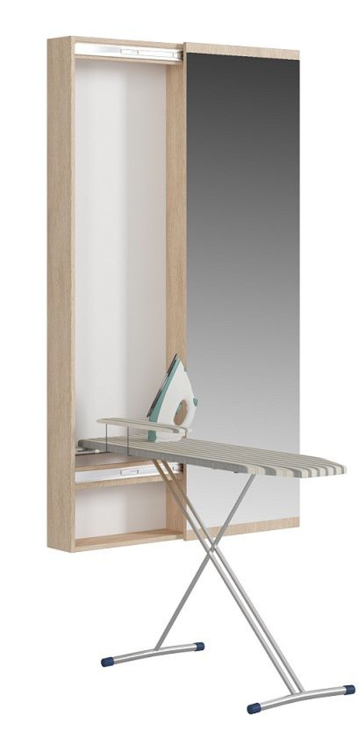 Пенал с зеркалом с гладильной доской Светлана (Сонома) | фото 2