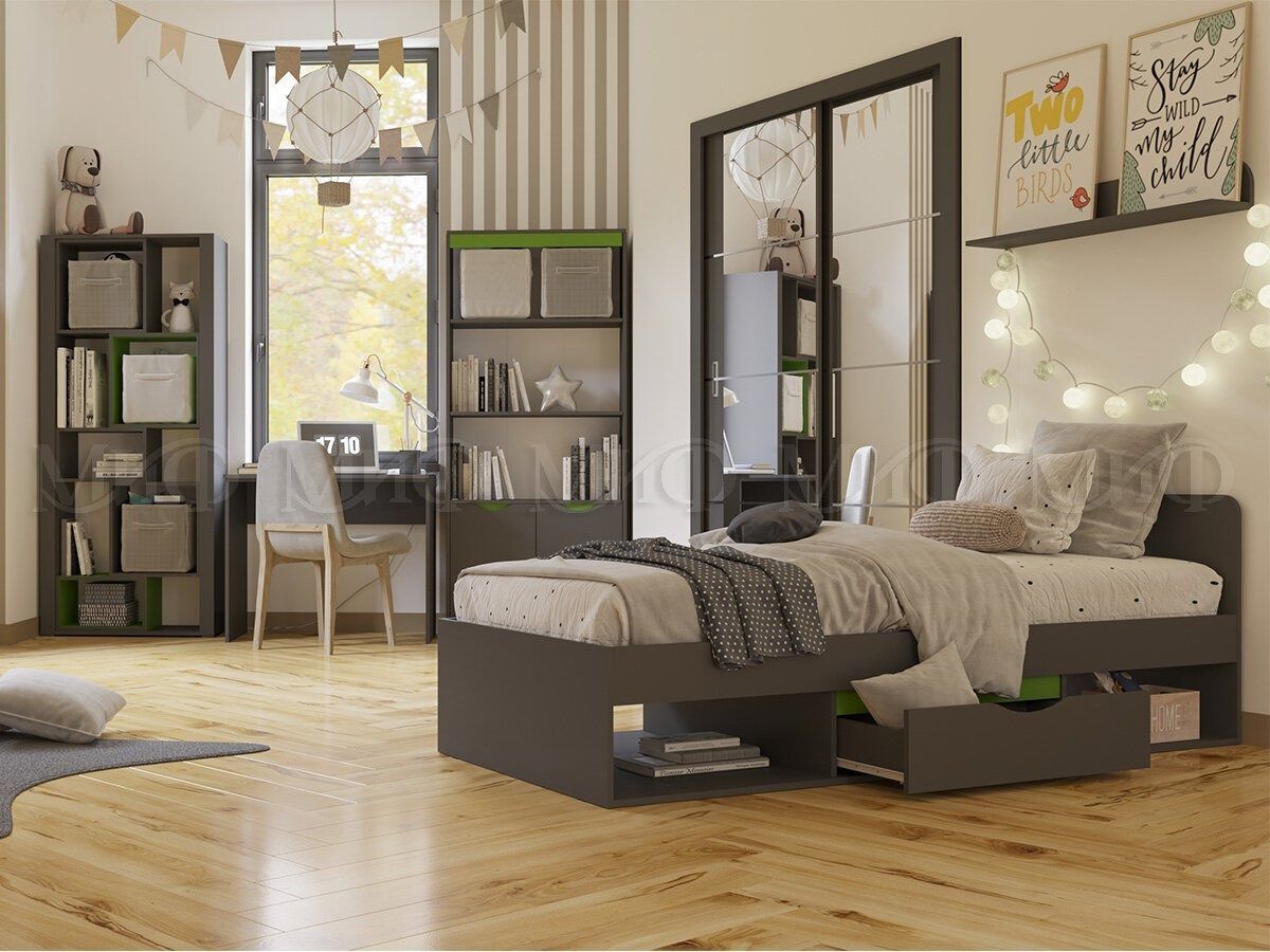 НЕАПОЛЬ Шкаф-купе (Графит) | фото 3