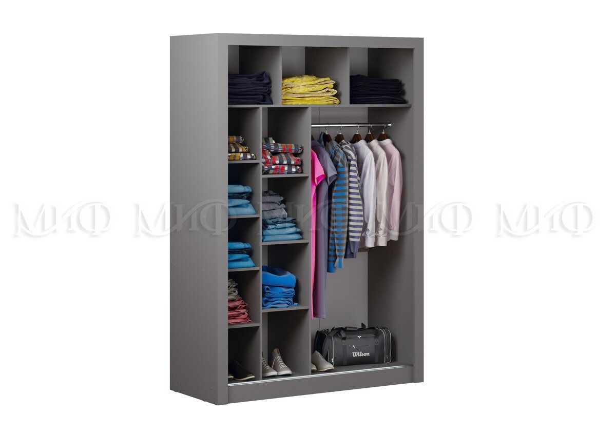 НЕАПОЛЬ Шкаф-купе (Графит) | фото 2