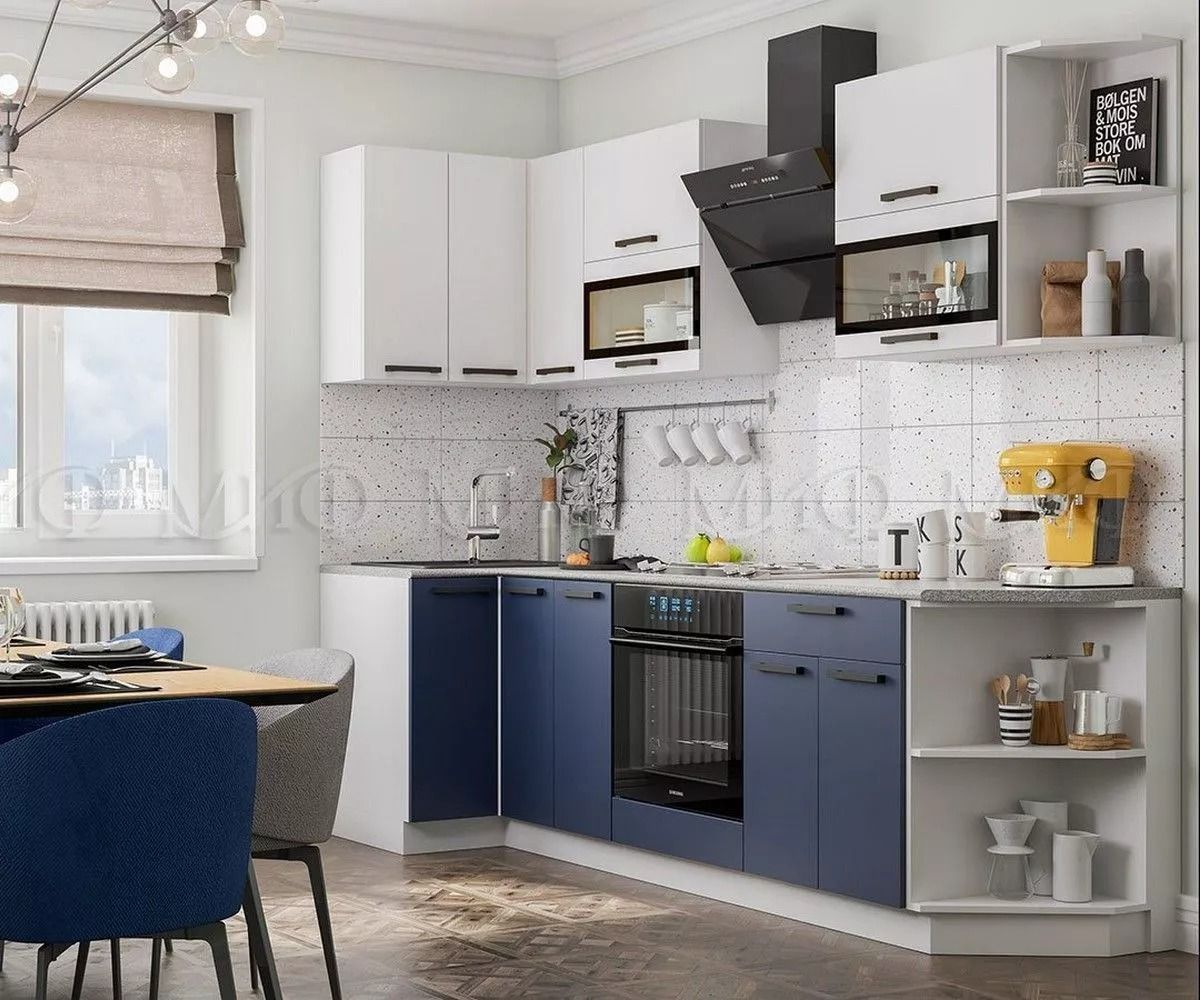 ТЕХНО Кухонный гарнитур угловой 2,7х0,9 м Компоновка №2 | фото 3