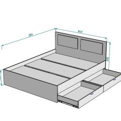 Кровать Ольга L39 (1600) 2 ящика | фото 2