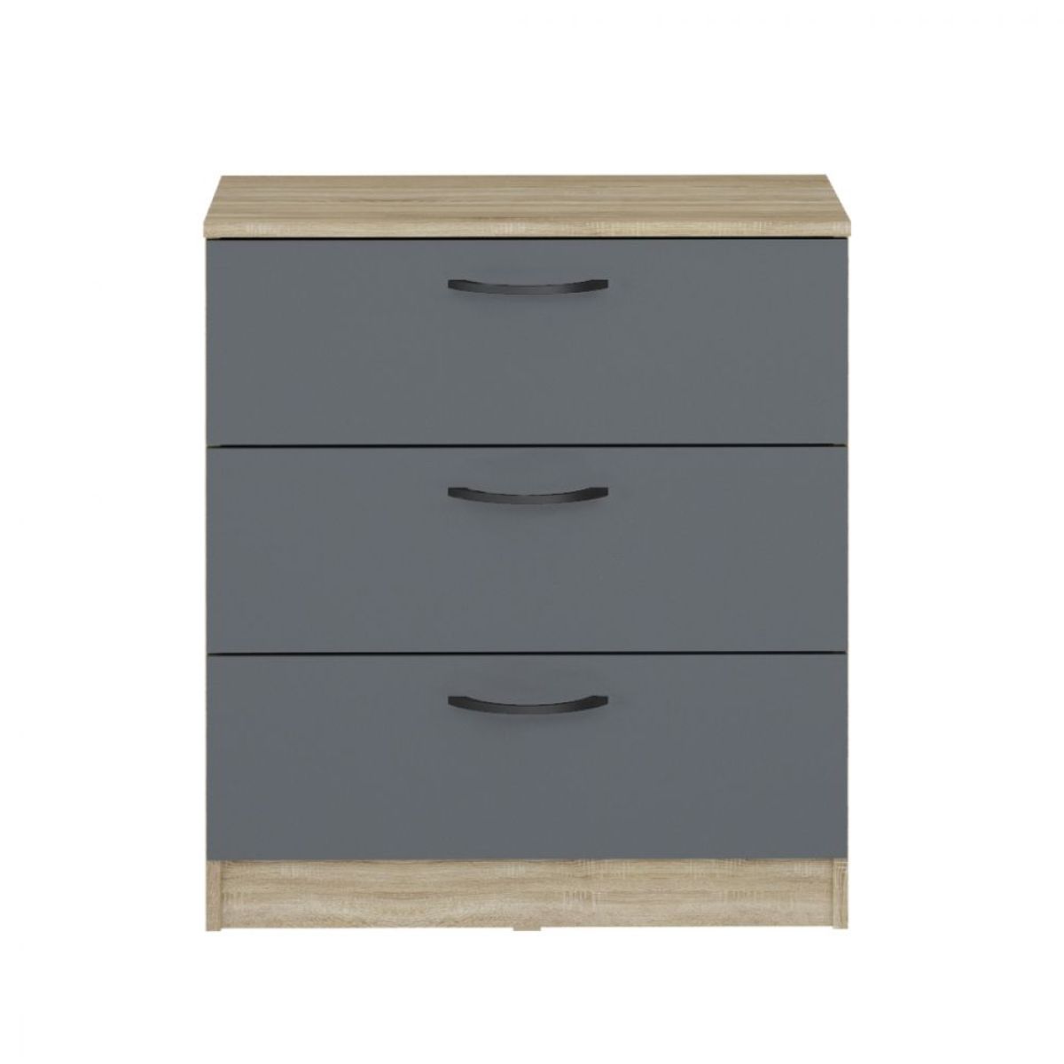 Комод мини Дублин (Дуб Сонома/Графит) | фото 3