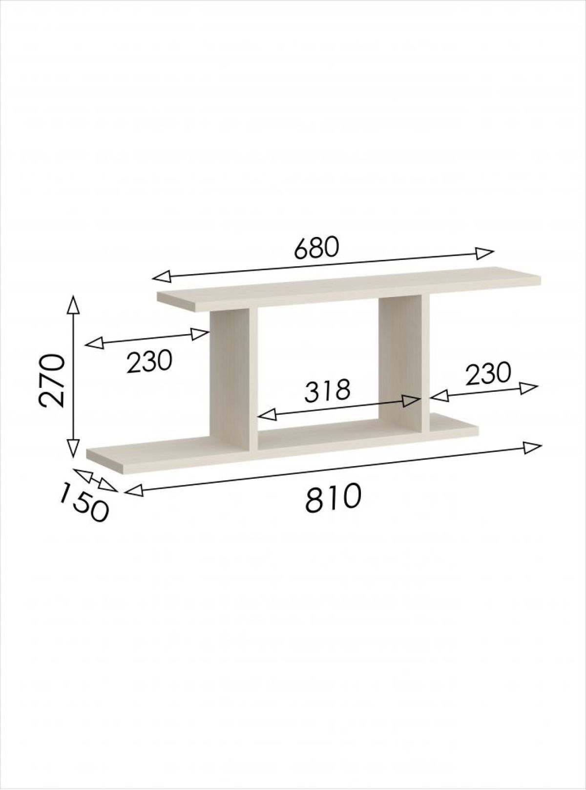 Полка навесная 1 Салоу | фото 3