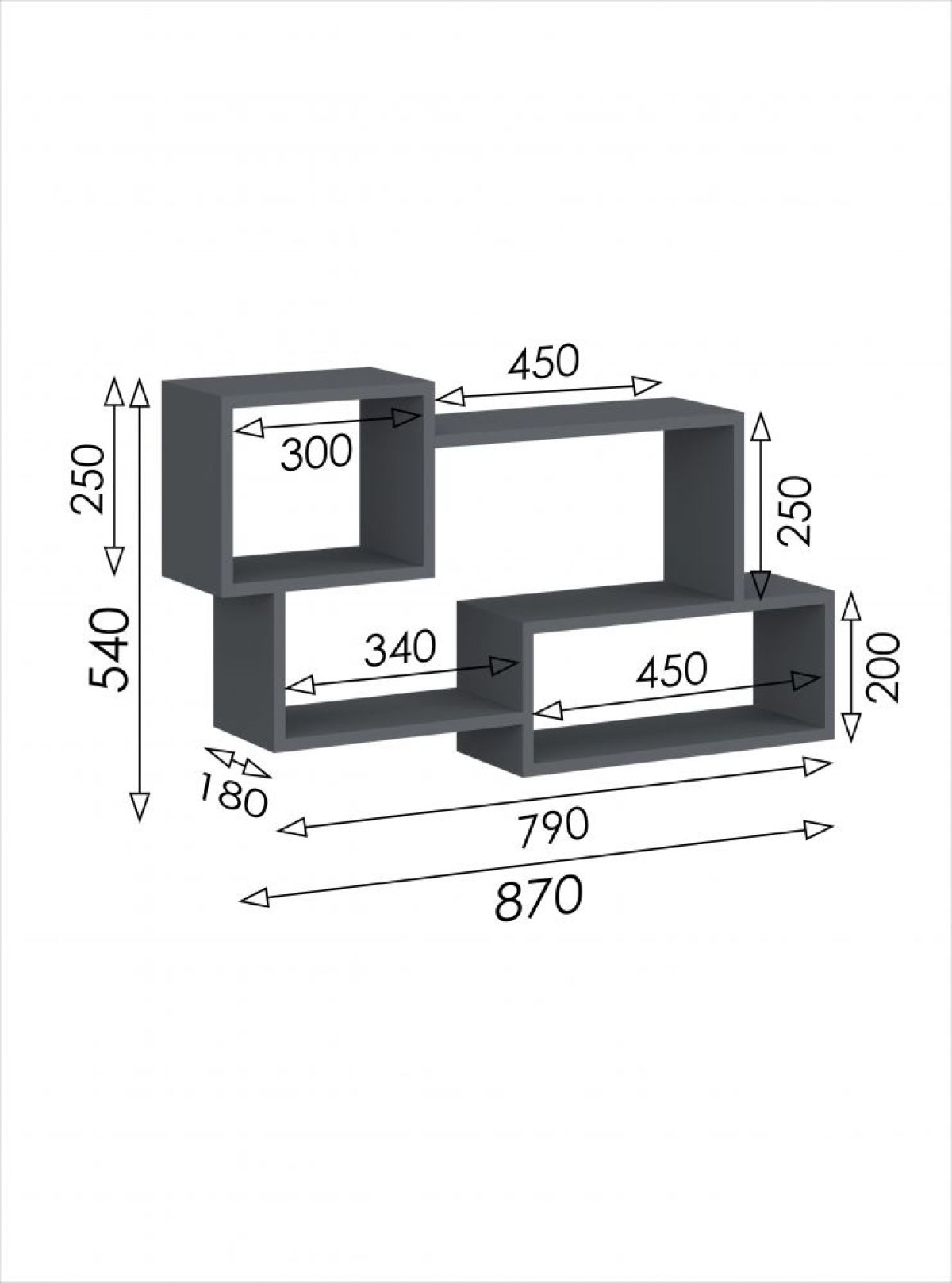 Полка навесная 3 Дублин | фото 3
