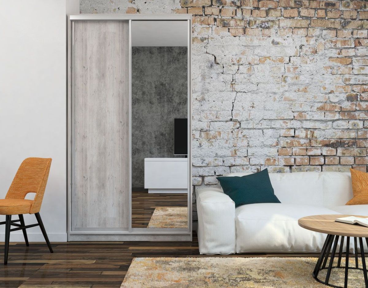 Шкаф-купе Ксения 1400 ЛДСП/Зеркало (ЛДСП 2 кат.) | фото 5