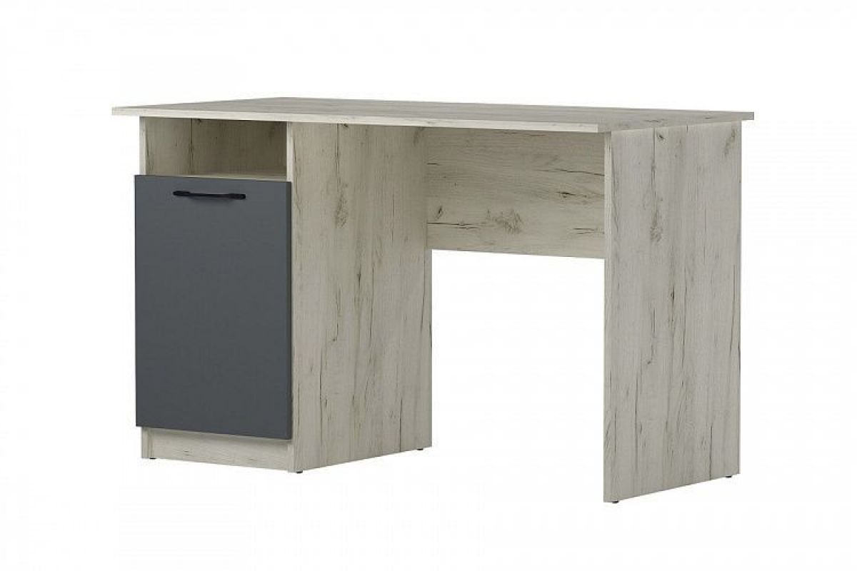 Стол компьютерный "ПКС-12"  (дуб крафт белый/антрацит) | фото 3