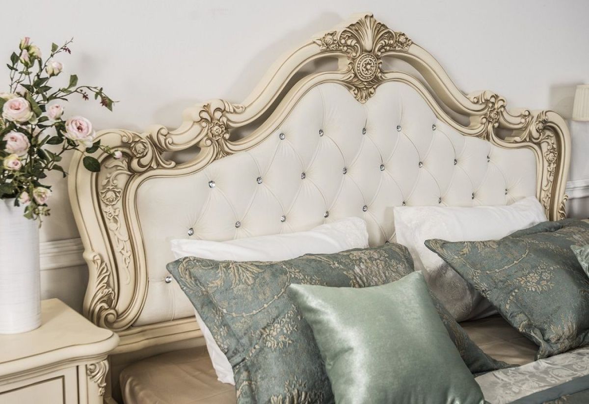 Кровать 1800 Мона Лиза с мягким изголовьем (крем) | фото 3
