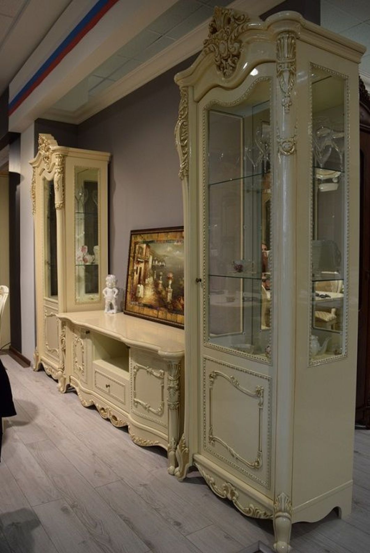 Гостиная Джоконда (крем глянец) 1+ТВ+1 | фото 4