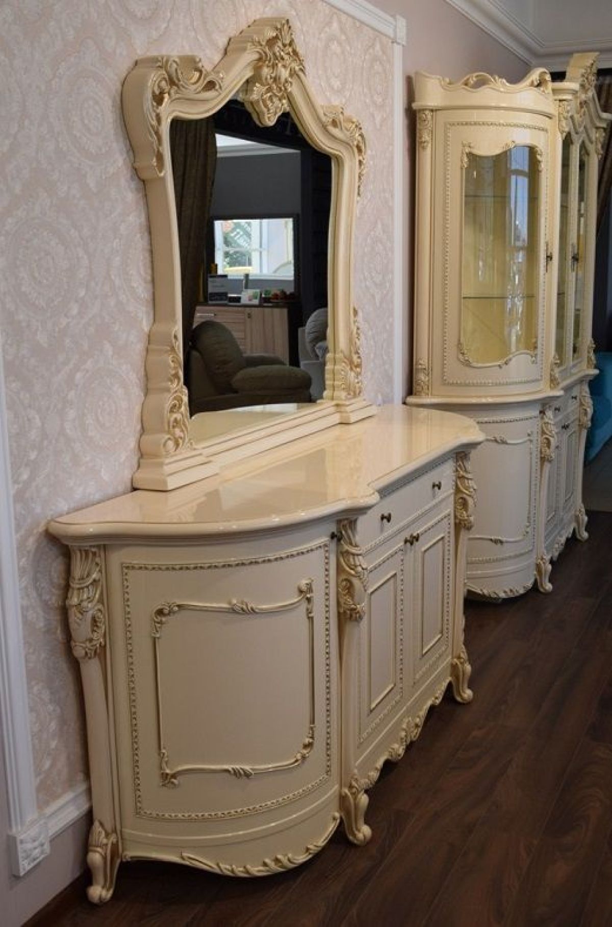 Комод с зеркалом Джоконда (крем) | фото 2