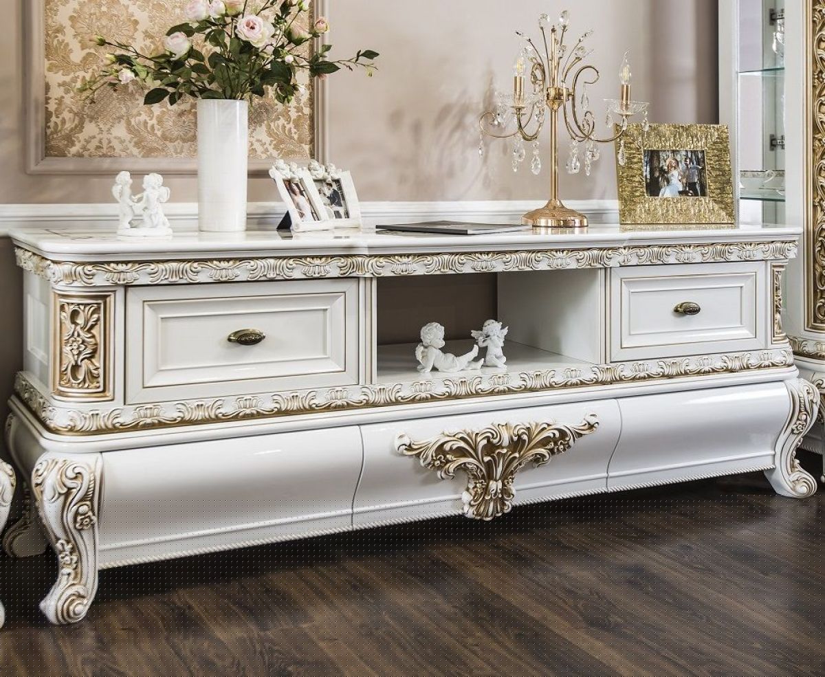 Гостиная Алсу 1+ТВ+1 (белый глянец) | фото 4