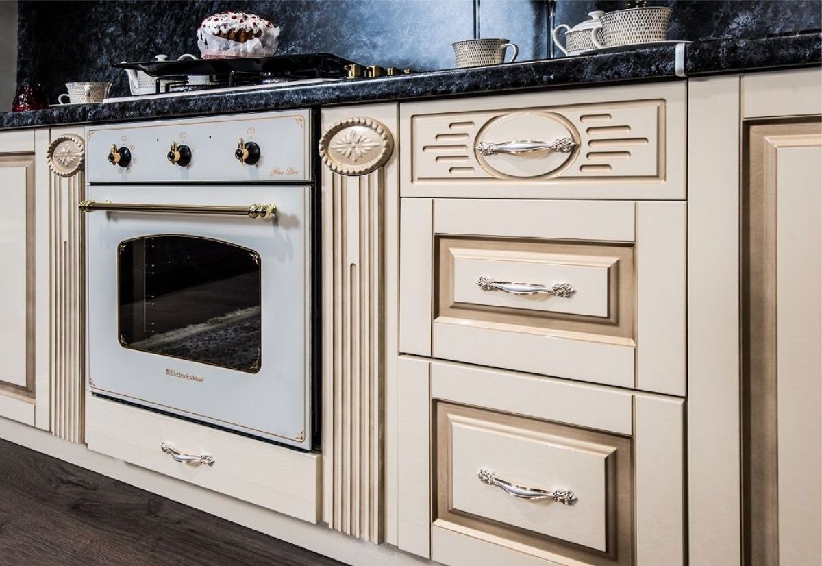 Кухонный гарнитур Верона 3.3 (крем) композиция №1 | фото 6