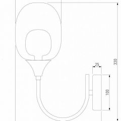 Бра Eurosvet Spritz 70218/1 латунь | фото 4