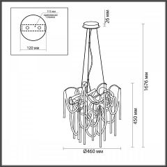 Подвесная люстра Odeon Light Chainy 5066/6 | фото 5