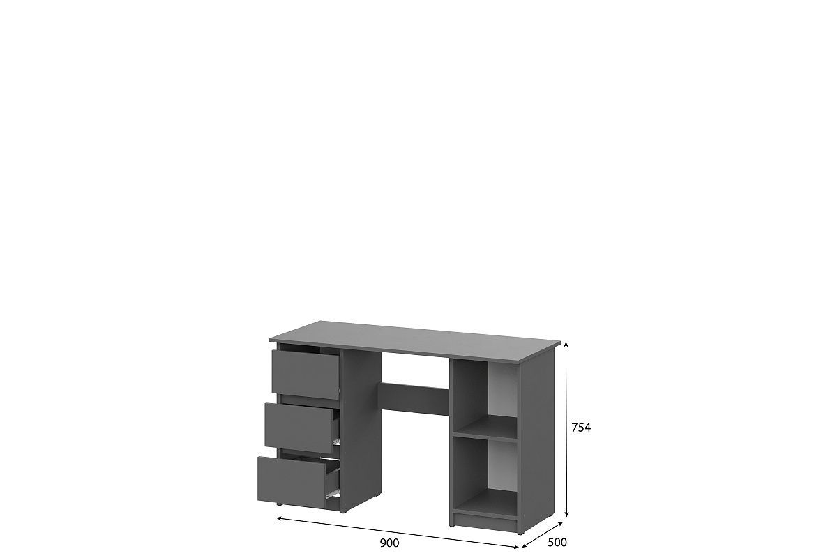 ДЕНВЕР Стол письменный 1200 (Графит серый) | фото 2