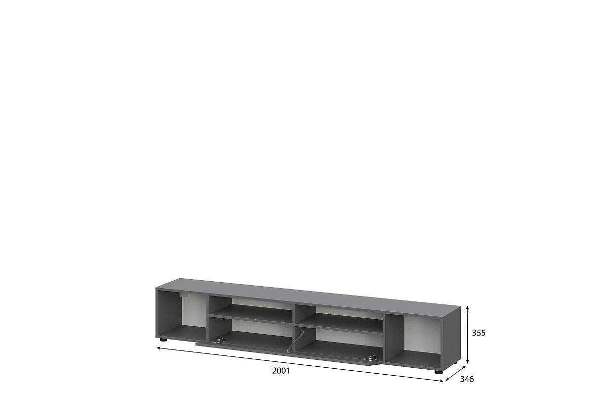 ДЕНВЕР Тумба для ТВА (Графит серый) | фото 2