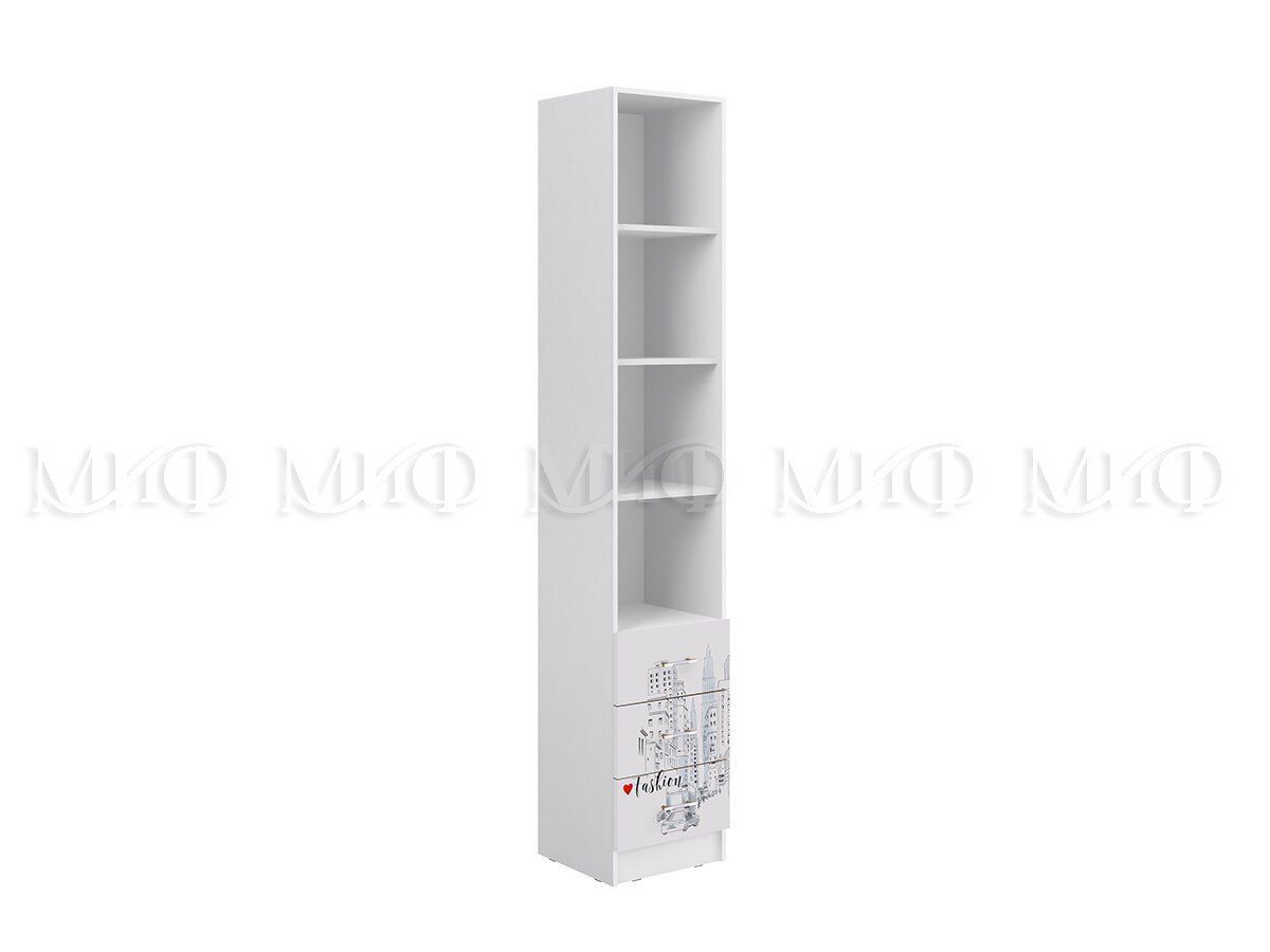 ВЕГА NEW Girl Детская МДФ (модульная) белый глянец с фотопечатью/белый | фото 3