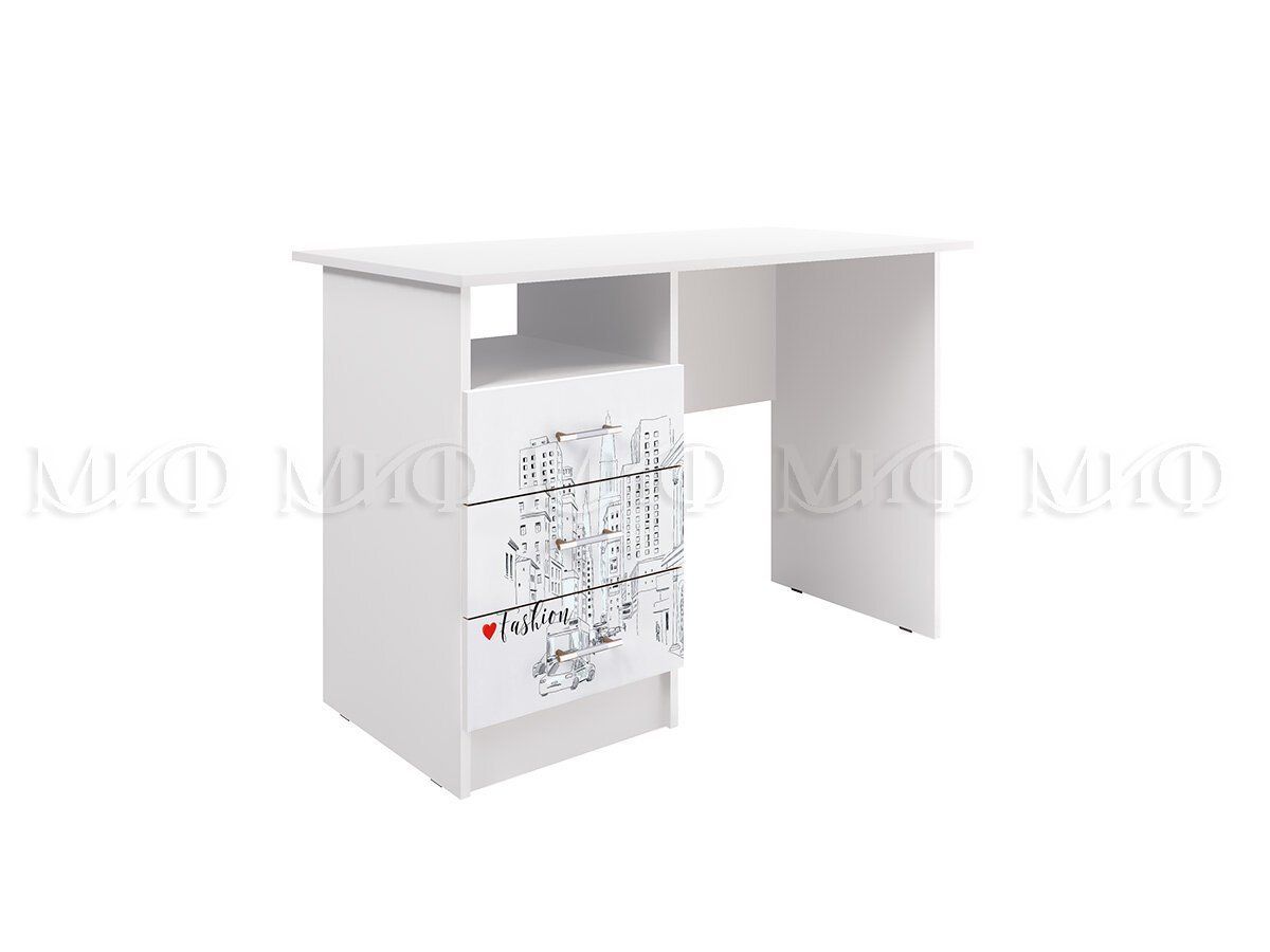 ВЕГА NEW Girl Детская МДФ (модульная) белый глянец с фотопечатью/белый | фото 2