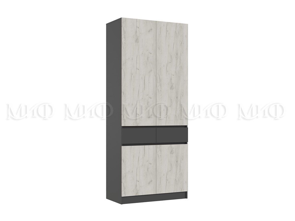 РОДЖИНА Прихожая (модульная) графит/дуб крафт белый | фото 6