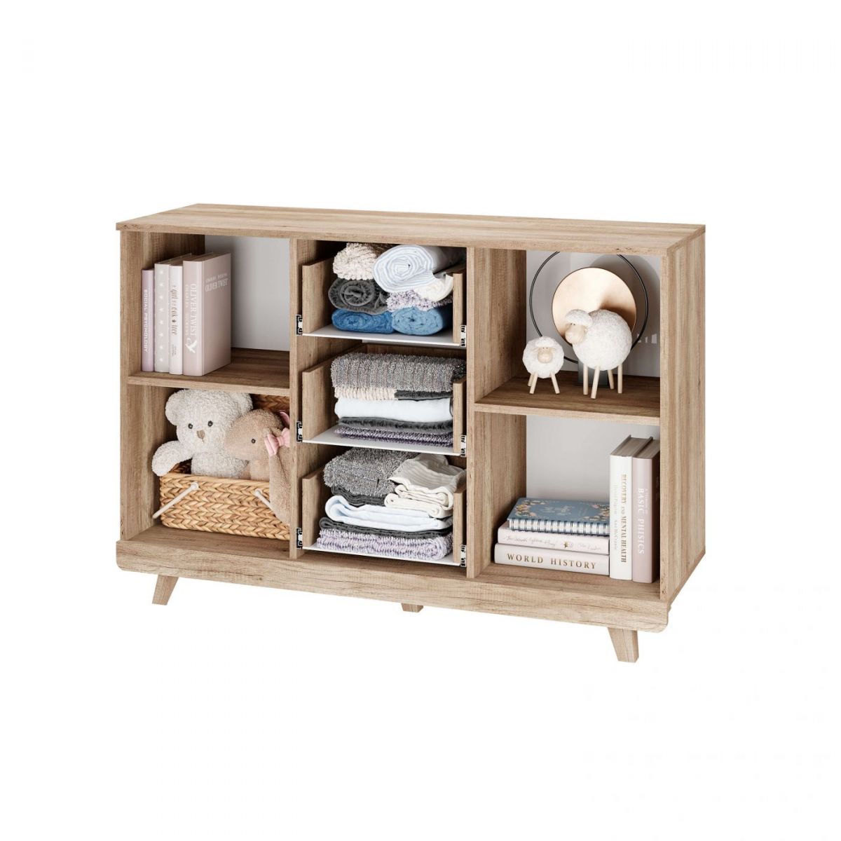 Комод Мегаполис КМ-15 (Дуб каньон/фотопечать Аква) | фото 2