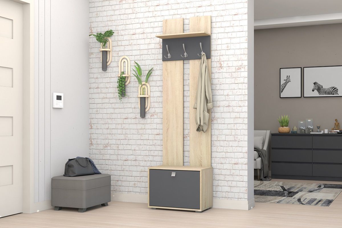 Прихожая Монако-2 (Дуб Сонома/Графит) | фото 2