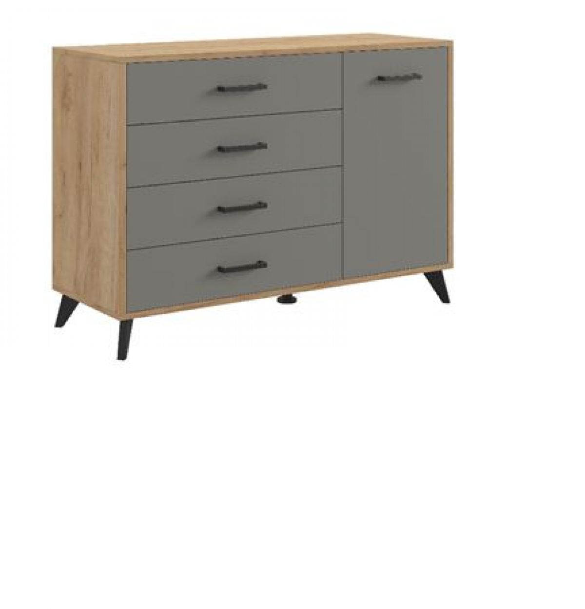 СВЕТЛАНА LOFT Спальный гарнитур (модульный) (дуб золотой/серый) | фото 2