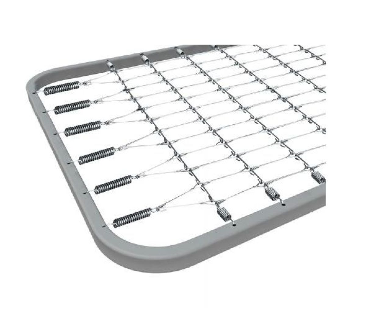 Кровать Комбинированная К630.К спинка ЛДСП (900*1900) Рама закругленная 40*25, кв звено | фото 3