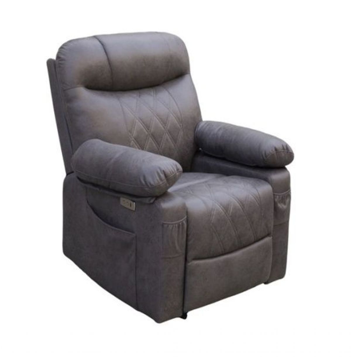 Кресло-реклайнер БРИСТОЛЬ (замша серый) | фото 2