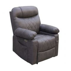 Кресло-реклайнер БРИСТОЛЬ (замша серый) | фото 2