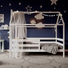 Кровать-домик 80*160 Белый | фото 2