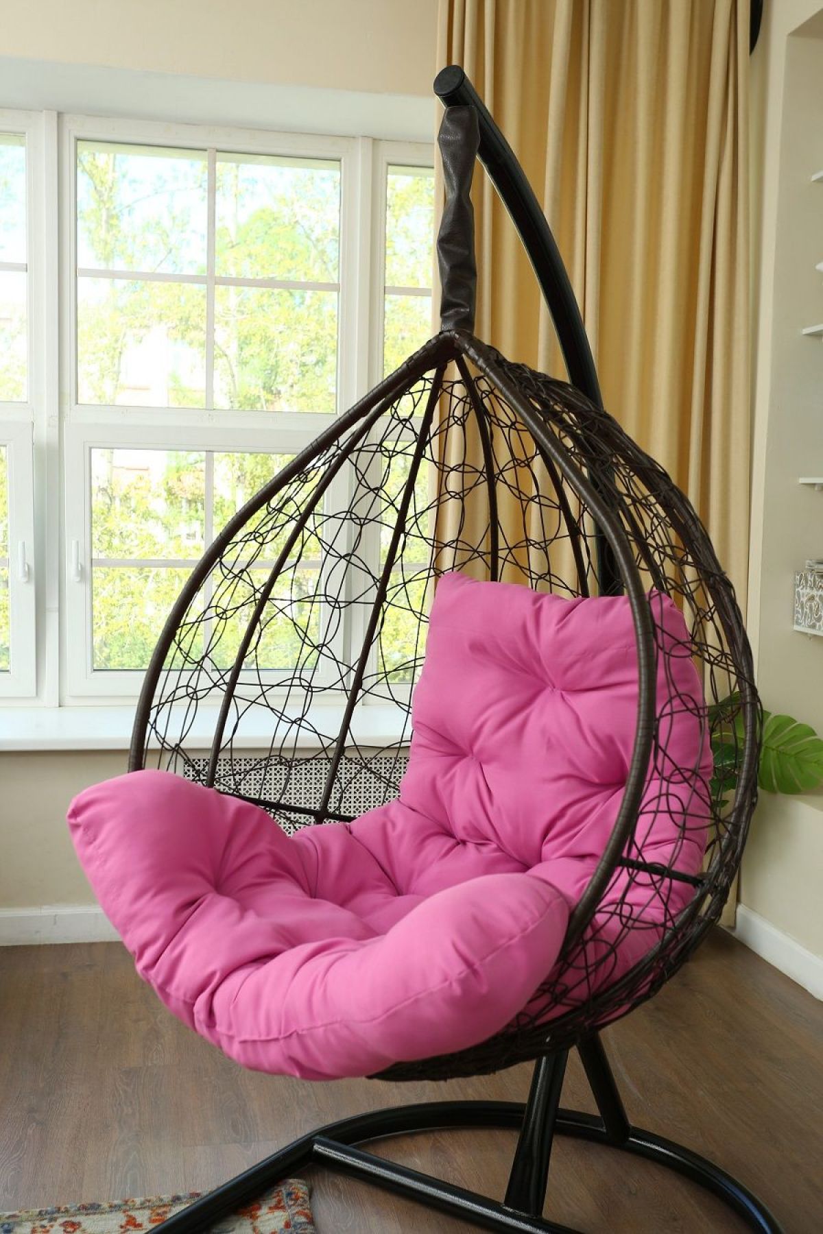 Подвесное кресло-кокон Бароло (коричневый/черный) | фото 2