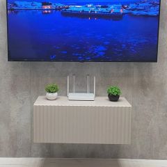 Тумба подвесная под ТВ LINES MTV1-MA 750 Бежевый (Леда-М 10.1.5) | фото 5