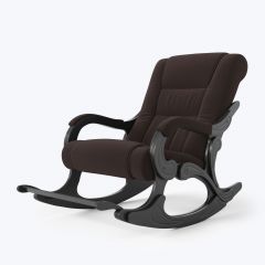 Кресло-качалка Родос 16-Т-Ш (ткань\венге) ШОКОЛАД | фото 2