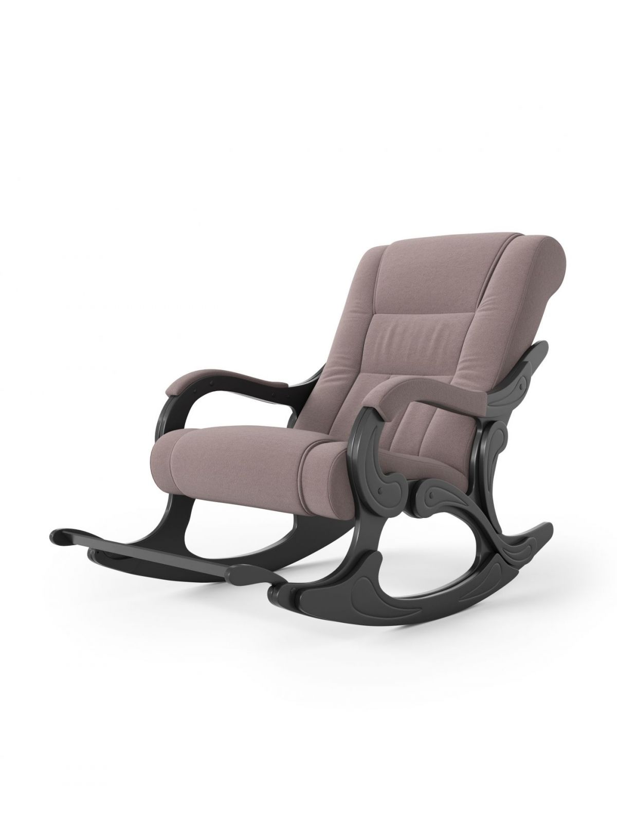 Кресло-качалка Родос 16-Т-КМ (ткань\венге) КОФЕ С МОЛОКОМ | фото 2