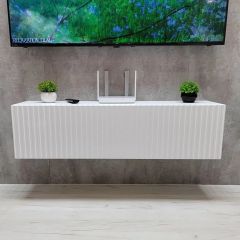 Тумба подвесная под ТВ LINES MTV4-MA 1150 Белый глянец (Белый-M 10.1.1) | фото 2