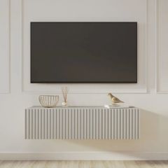 Тумба подвесная под ТВ LINES MTV4-MA 1150 Бежевый (Леда-М 10.1.5) | фото 9