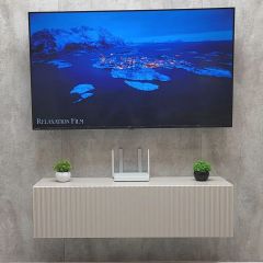 Тумба подвесная под ТВ LINES MTV4-MA 1150 Бежевый (Леда-М 10.1.5) | фото 2