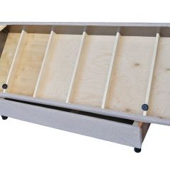 Диван-кровать Комфорт без подлокотников (4 подушки) BALTIC Grafit | фото 13