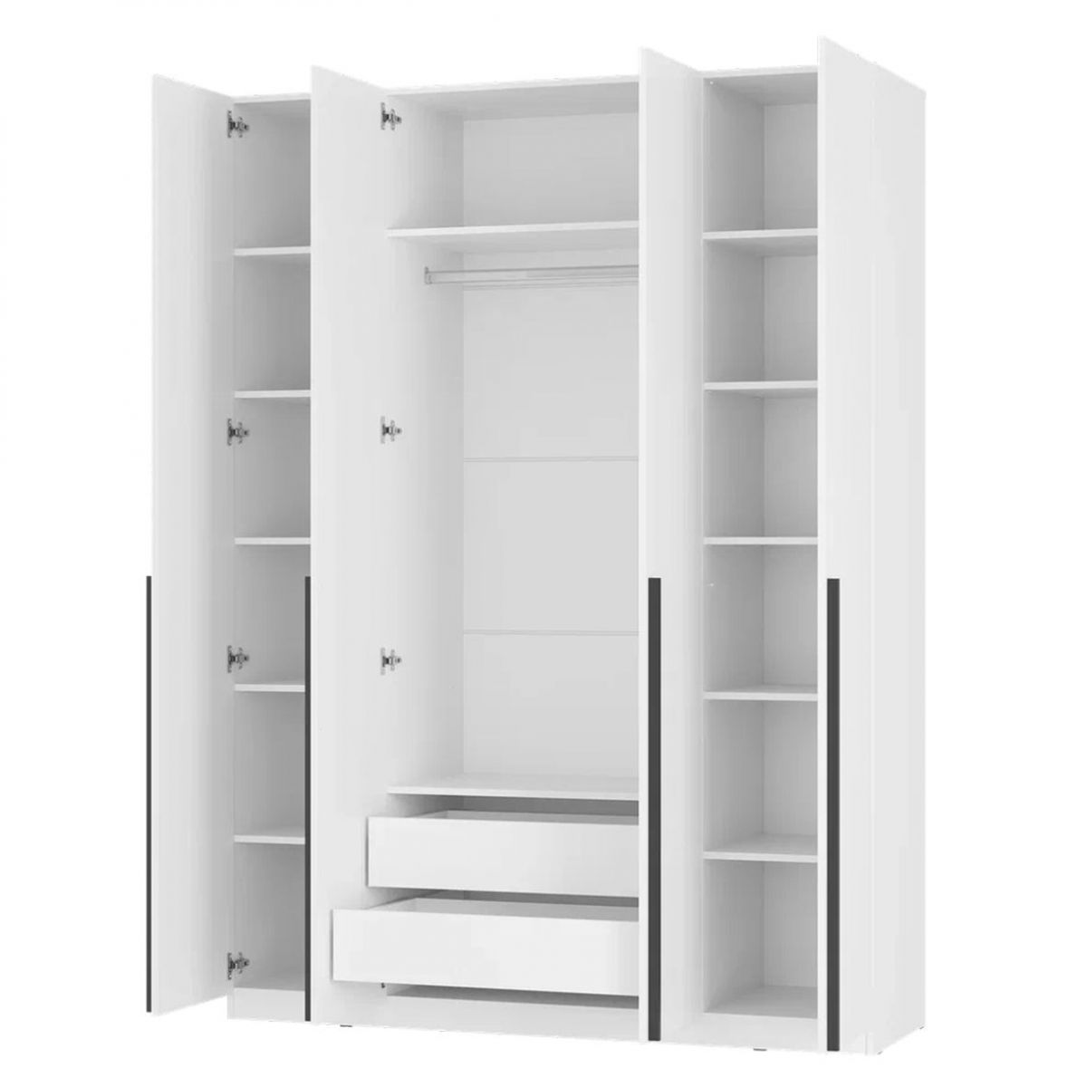 Шкаф 4-х створчатый Айрон ШК-13 (белый) | фото 7