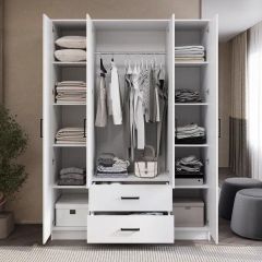 Шкаф 4-х створчатый Титан (белый) | фото 2