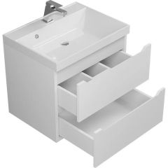 Тумба под раковину Uperwood Tanos 60 см, подвесная, белая матовая | фото 7