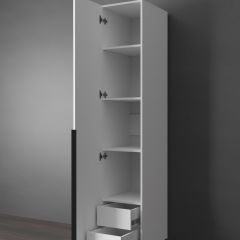 Шкаф Linnea MHR-1-3 2050х400х510 (Белый-М 11.1.2) | фото 6