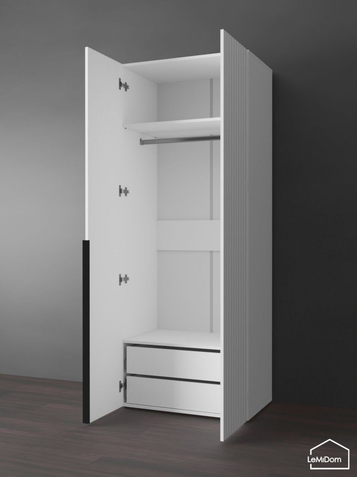 Шкаф Linnea MHR-2-3 2050х800х510 (Белый-М 11.1.1) | фото 6