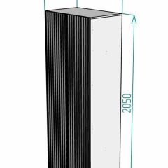Шкаф Linnea MHR-2-4 2050х800х510 (Белый-М 11.1.1) | фото 2