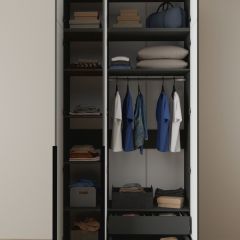 Шкаф с антресолью Linnea MHR-3A-2 2450х1200х510 (Графит-М 11.1.25) | фото 5