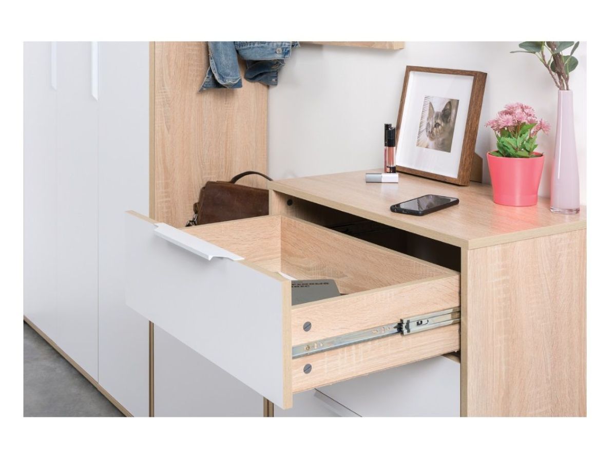 Прихожая Куба (модульная) Дуб Сонома/Белый премиум | фото 24